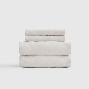 European Linen Sheet Set in Sand