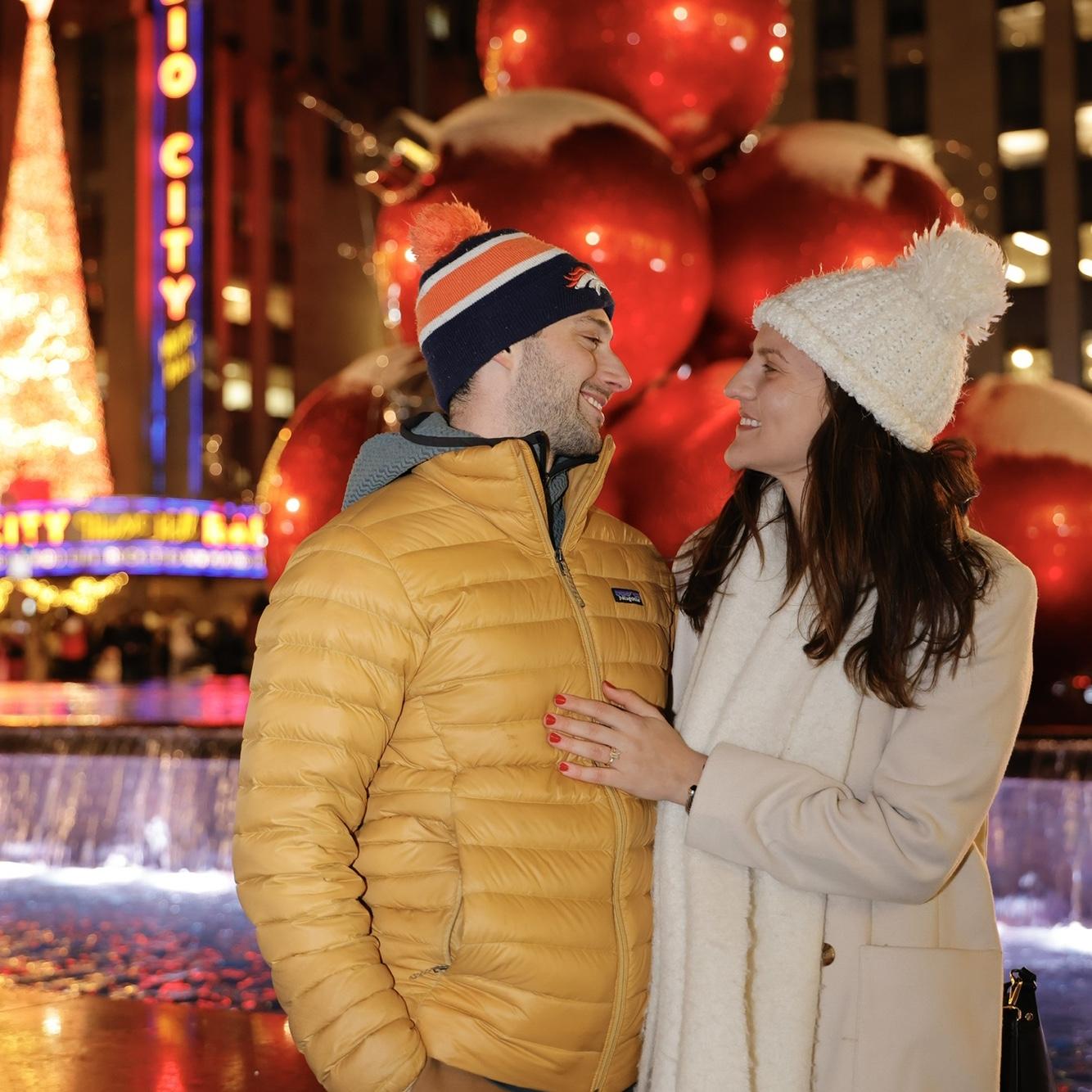 Kyle popped the question in NYC the Saturday before Christmas 2024.