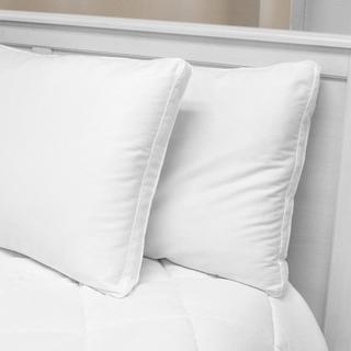 Low Profile Flat Jumbo Pillow, Set of 2