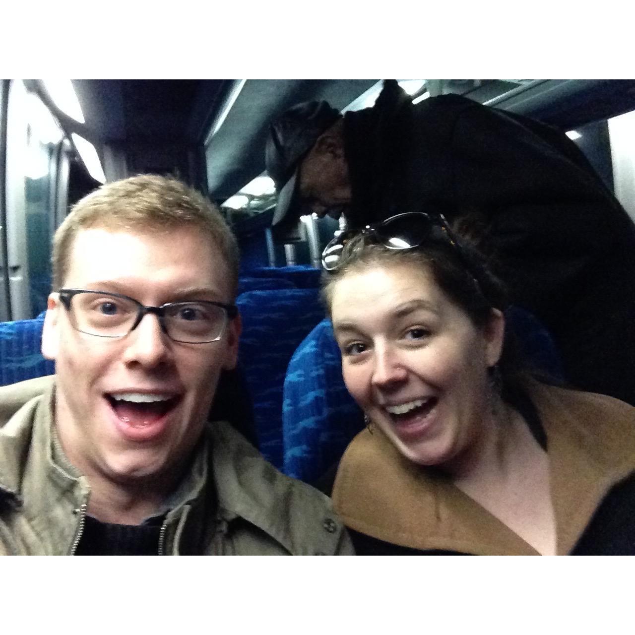 Many bus rides and plane trips to Philly and Columbus!