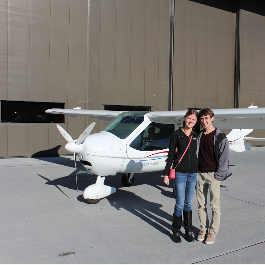 Marc's 22nd Bday - 2015 - Flying an airplane! (Jackie stayed safely on earth)
