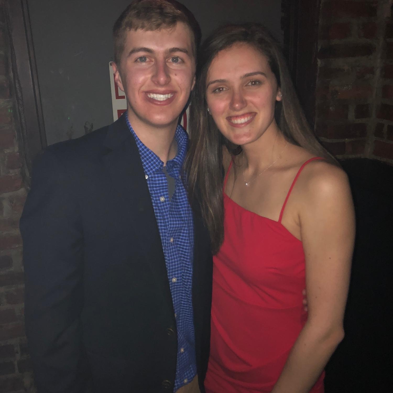 Our first photo together! I needed a date to my sorority formal freshman year and our friend set me up with Matt (shoutout Nicky Shanks)!