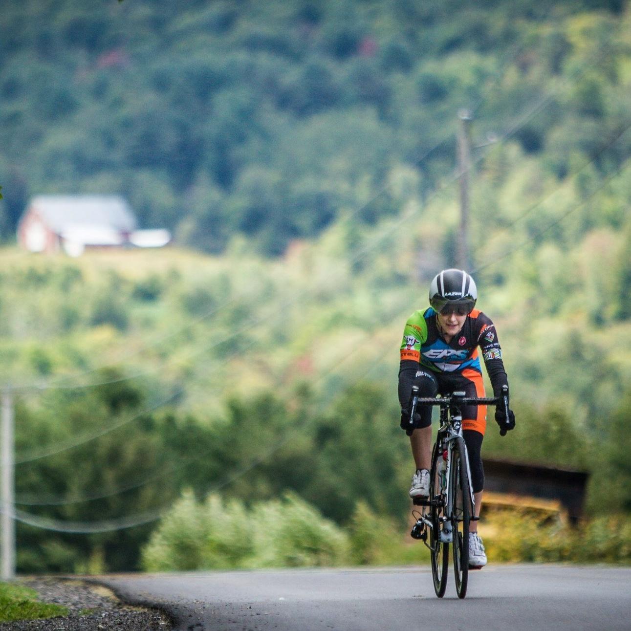 Danielle in the Green Mountain Stage Race 2017
