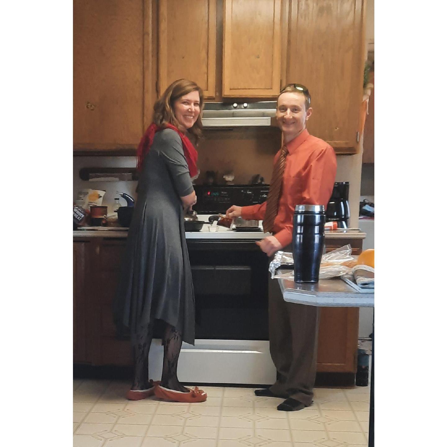 Cooking at the Morency's. ❤️