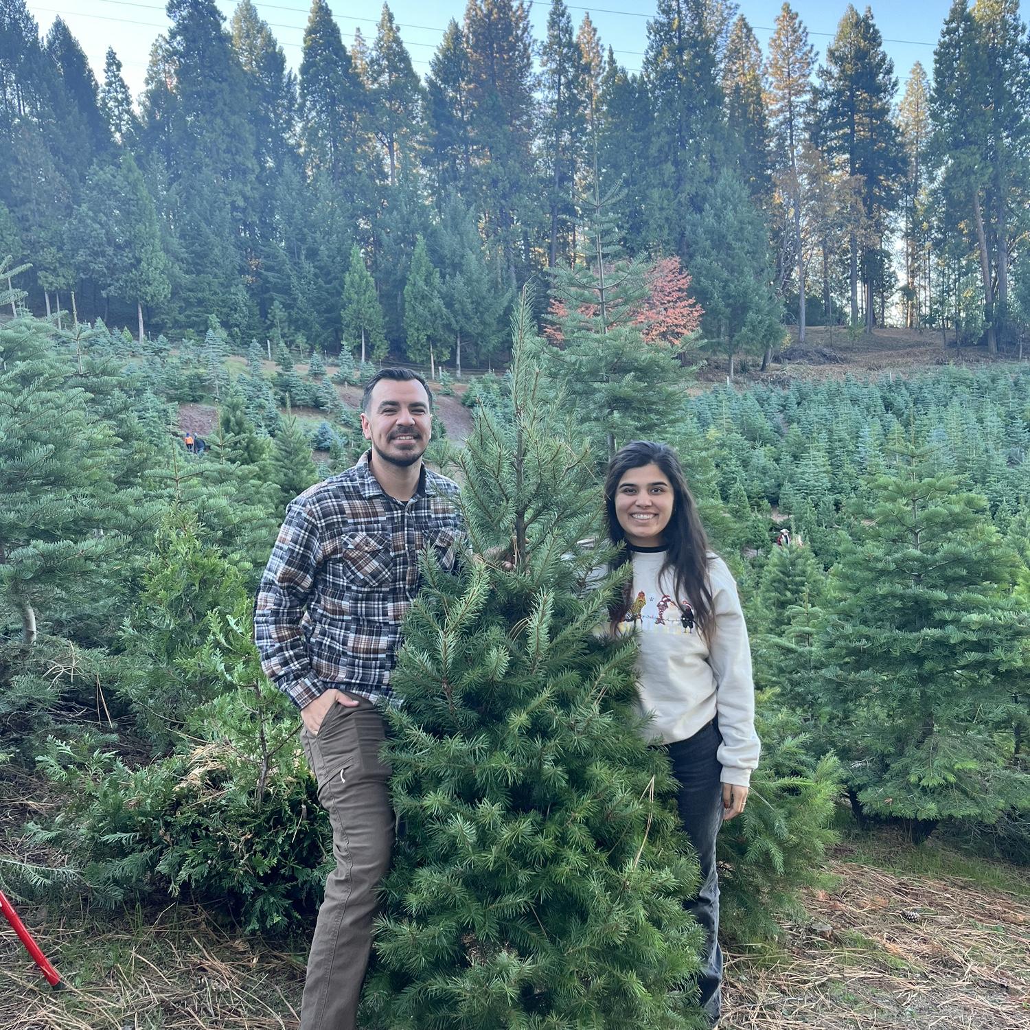 Us and our 2023 Christmas tree