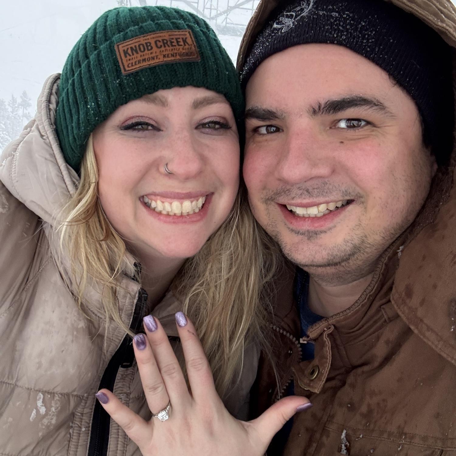 Right after he popped the question!