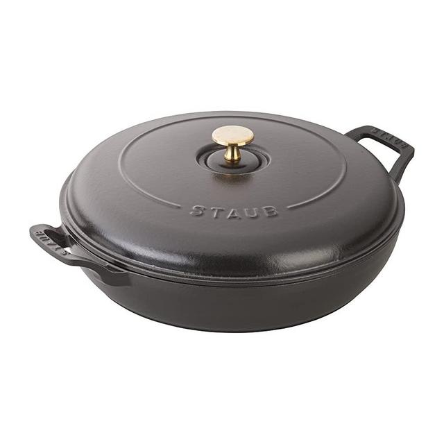 Staub 13003023 Braiser, 3.75-Qt, Matte Black