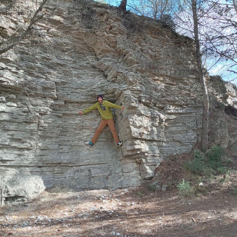 Gavin showing off his adventurous skills to impress Ceci.