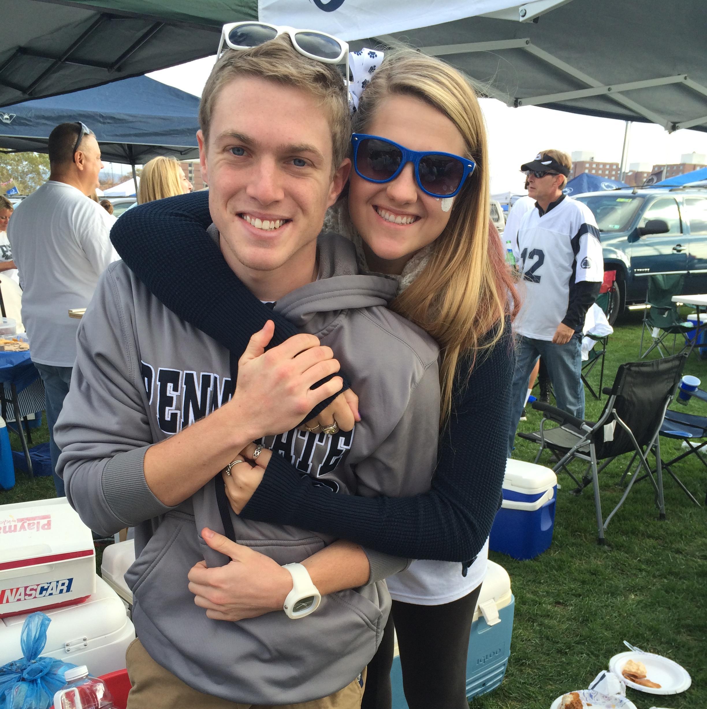 2014 - Our first picture as a couple