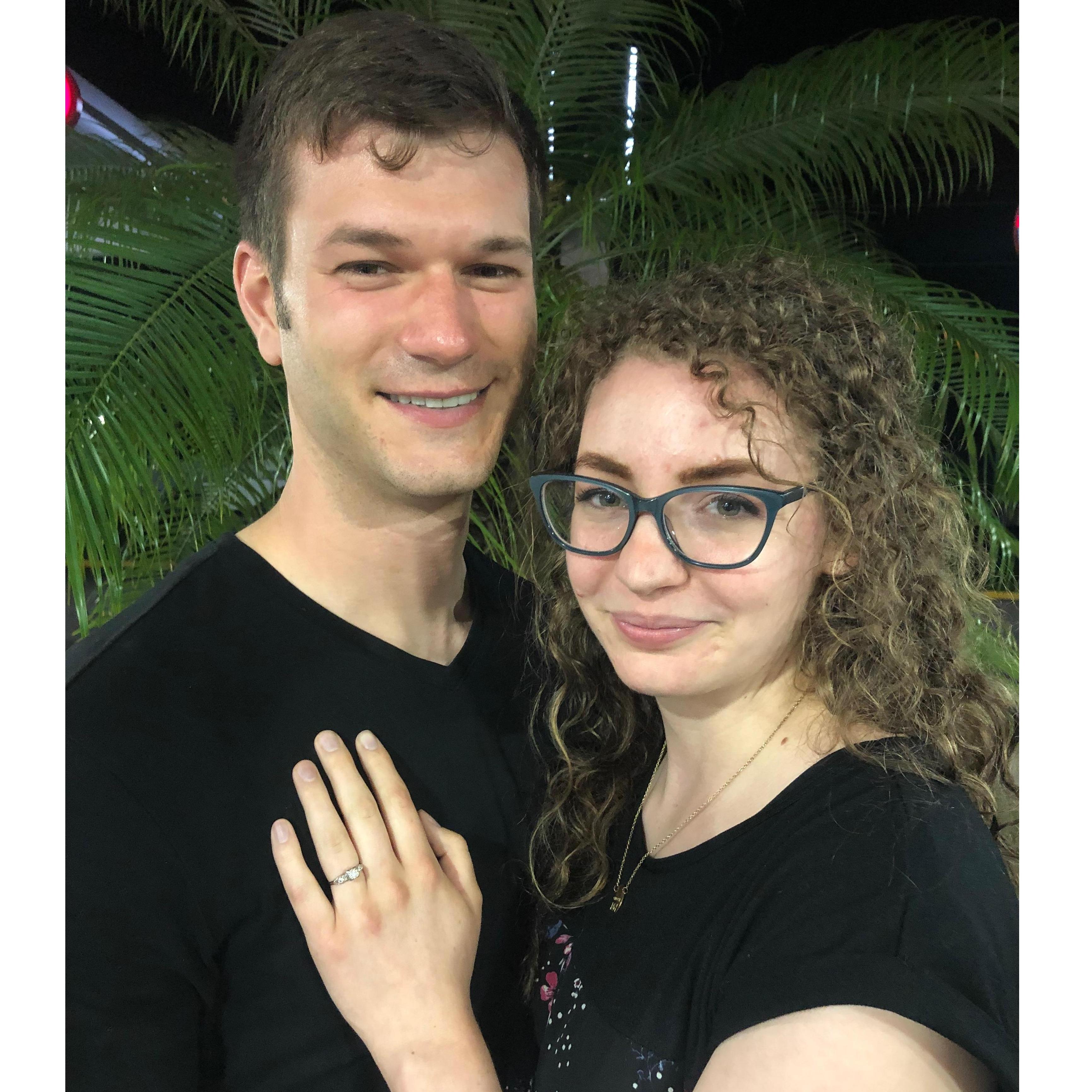 He proposed with my Grandmother's ring.