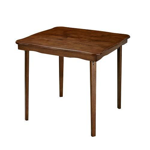 Stakmore Scalloped Edge Folding Card Table Finish, Cherry