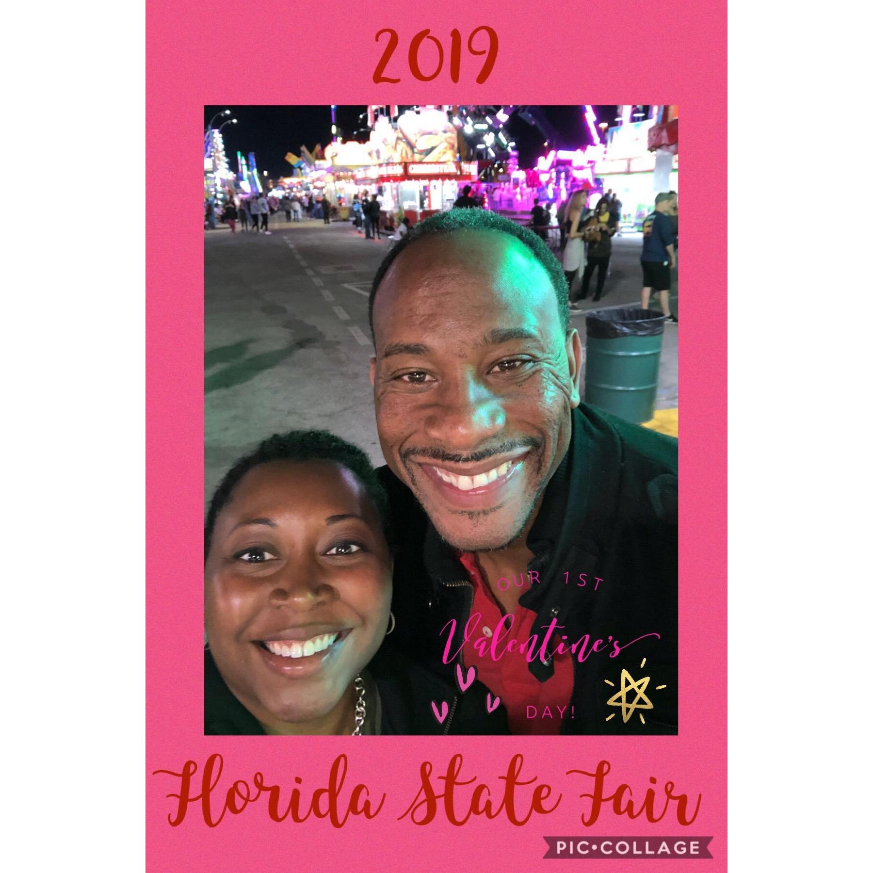 This was the start of our "tradition" to go to the fair on Valentine's Day.