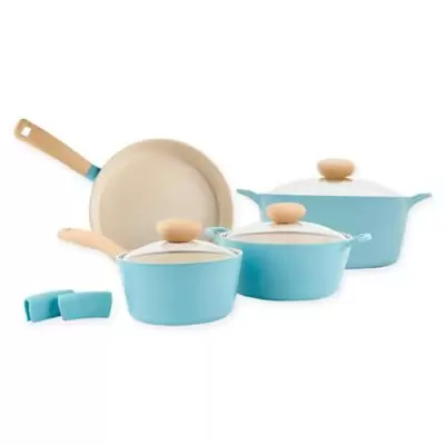 Neoflam® Retro Ceramic Nonstick Cast Aluminum 7-Piece Cookware Set in Blue
