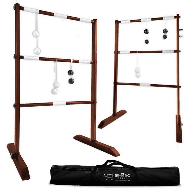 Wooden Ladder Ball Game Set (Weather Resistant)