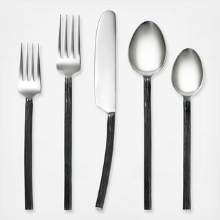 Aisha Blackened Mirror 20-Piece Flatware Set, Service for 4