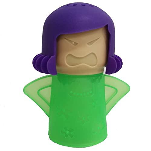 Microwave Cleaner Microwave Oven Cleaner High Temperature Steam Cleaning Equipment Tool Fridge Deodorized Easily Crud Steam Cleans Add Vinegar and Water Angry Mama (Green)