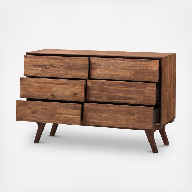 Sierra 6 Drawer Dresser Zola