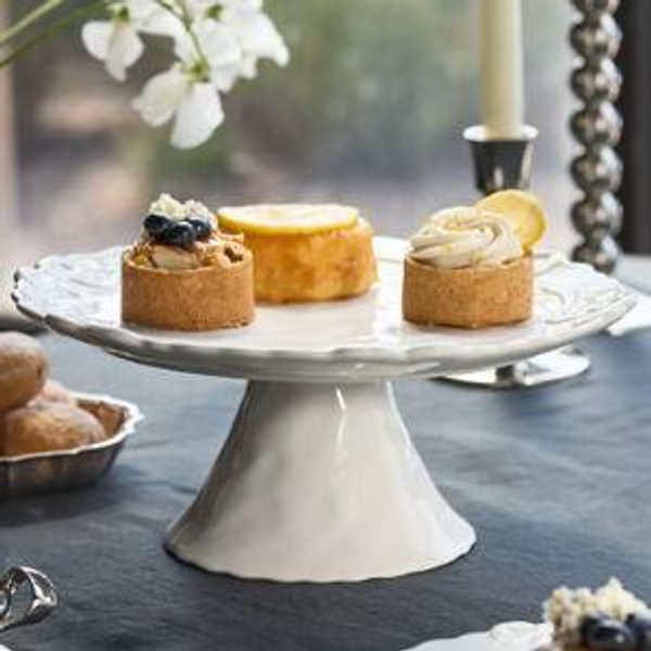 Benedita Bow Ceramic Stoneware Cake Stand