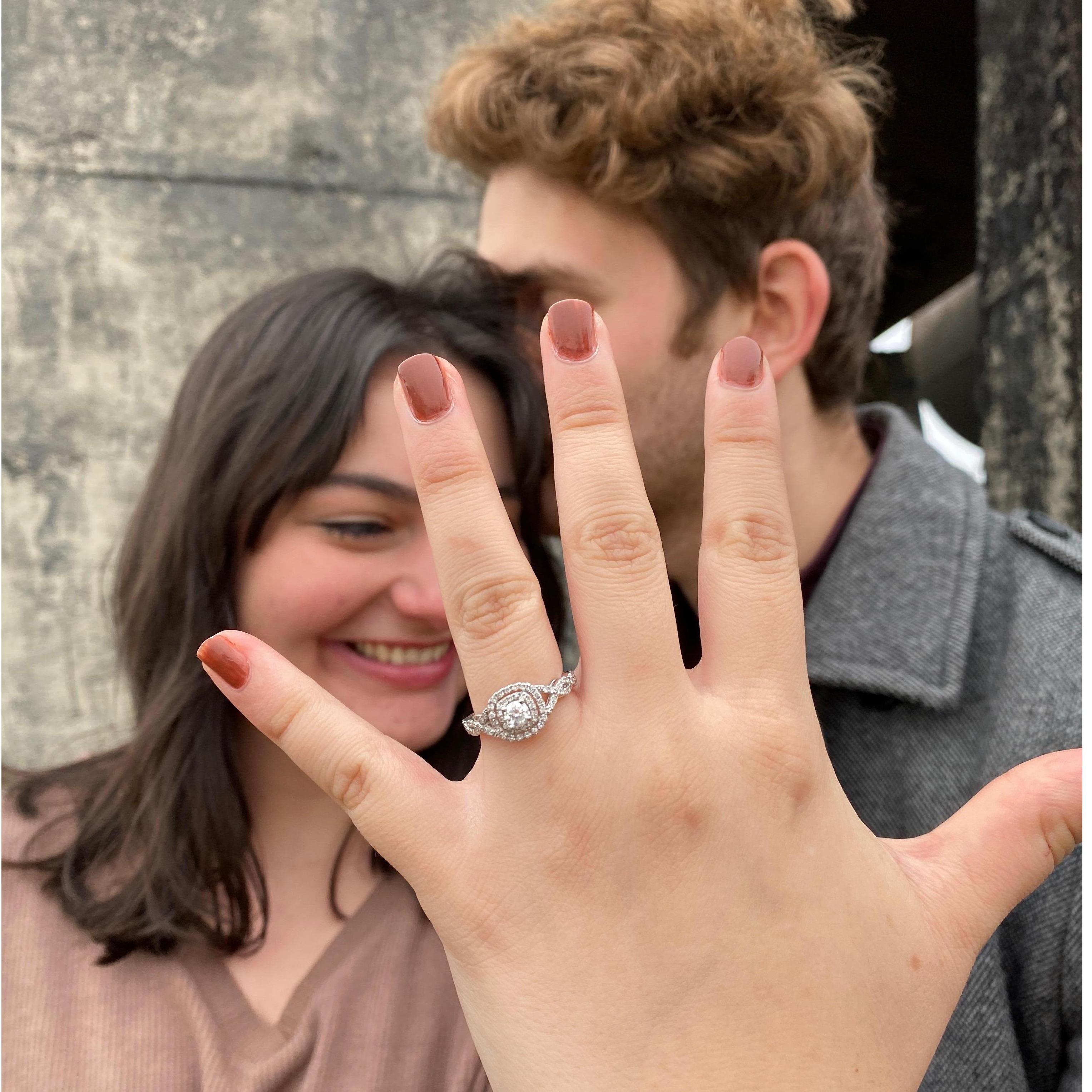 He did a pretty good job with the ring...