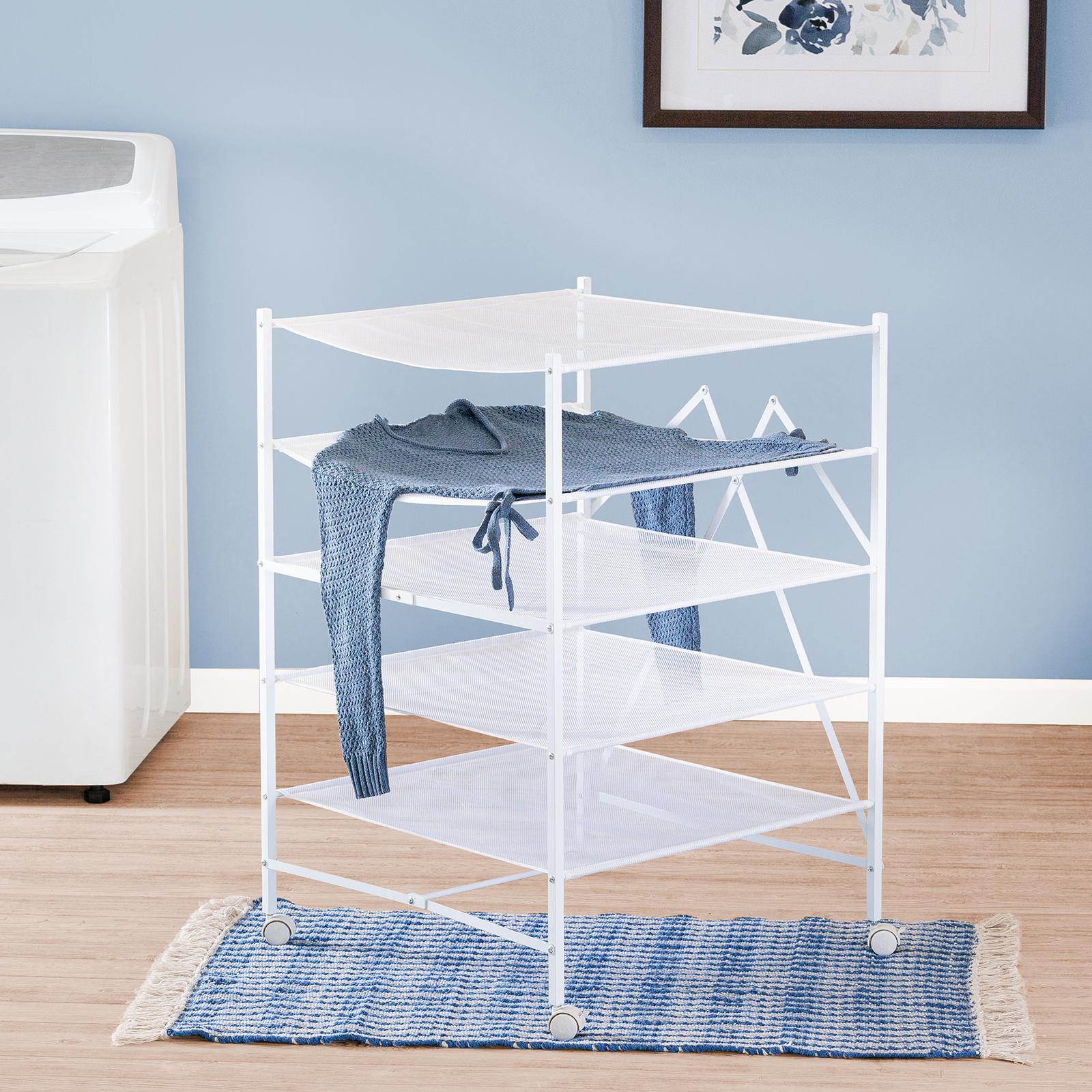 HoneyCanDo, Foldable Mesh 5Tier Drying Rack Zola