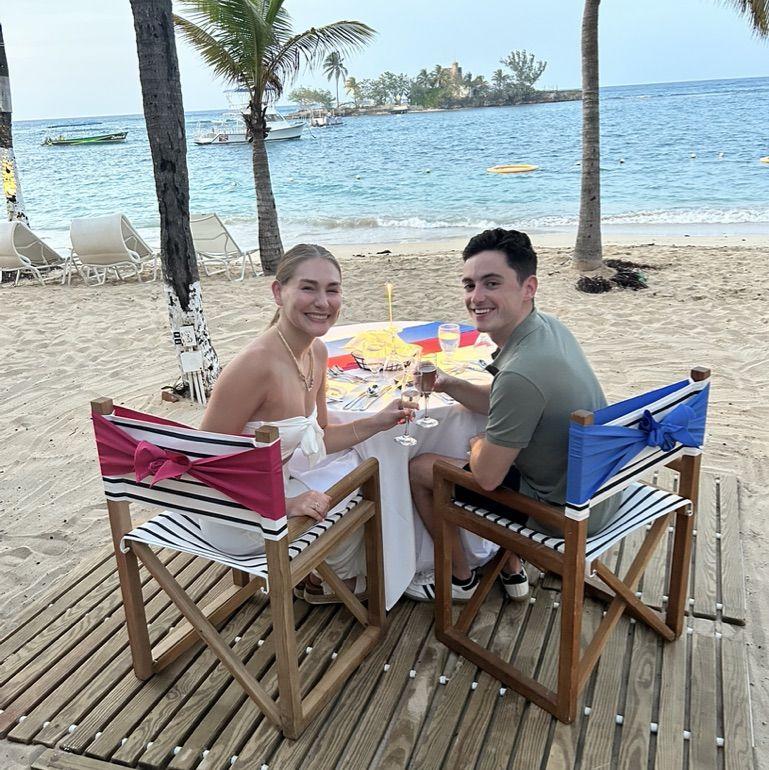 Private dinner on the beach in Jamaica: March 2024