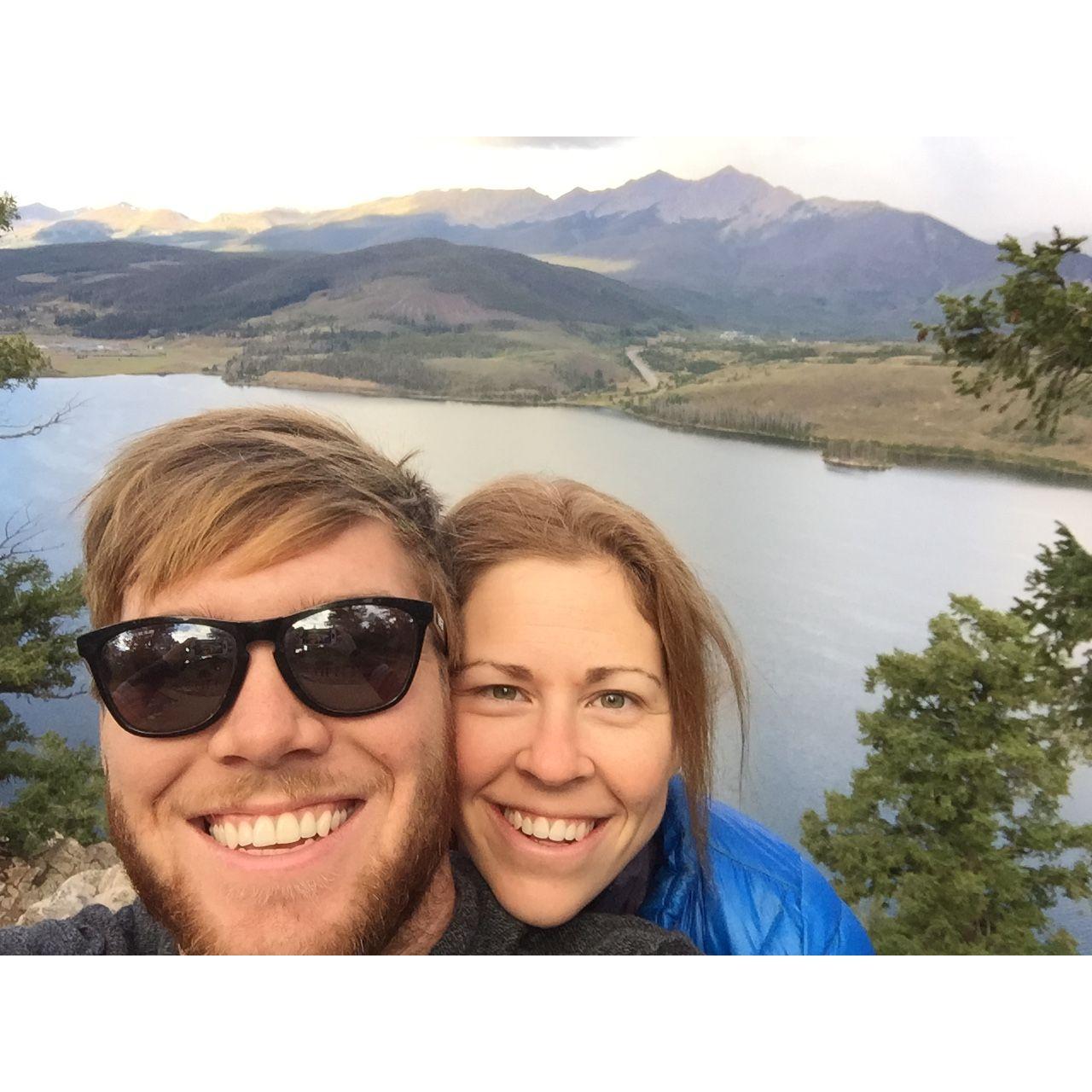 One of the first times we went on a trip together - near Breckenridge, CO