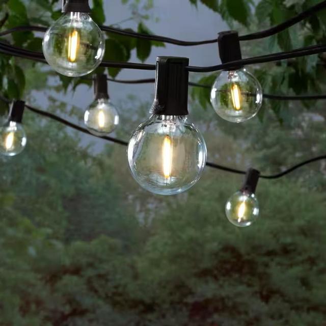 25-Light 25 ft. Outdoor Plug-in Globe LED G40 Bulb String-Light