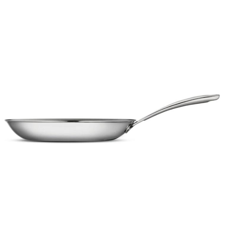 TRAMONTINA- 12" Tri-Ply Clad Stainless Steel Fry Pan - Boston Handle
