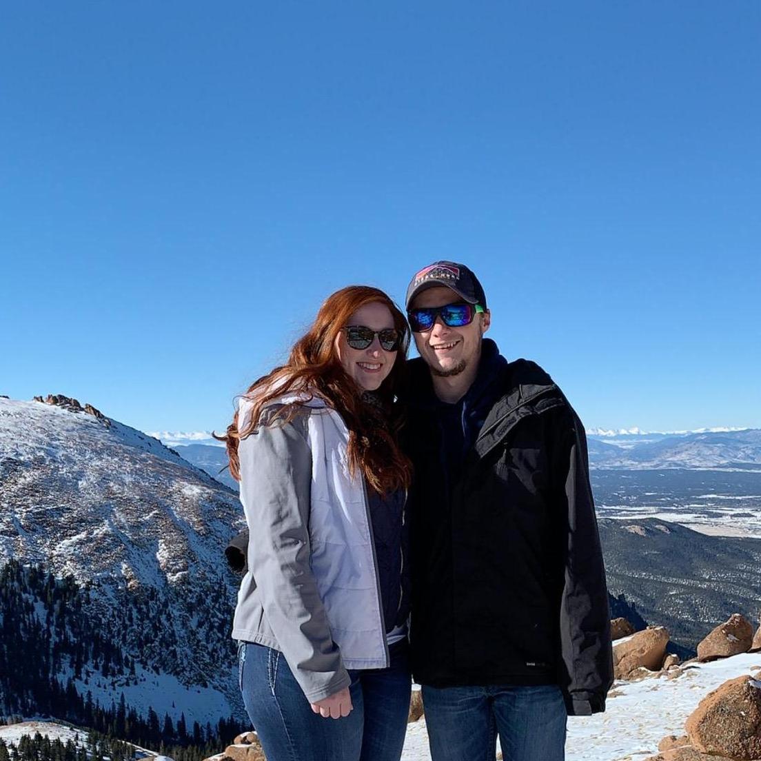 At the top of Pikes Peak