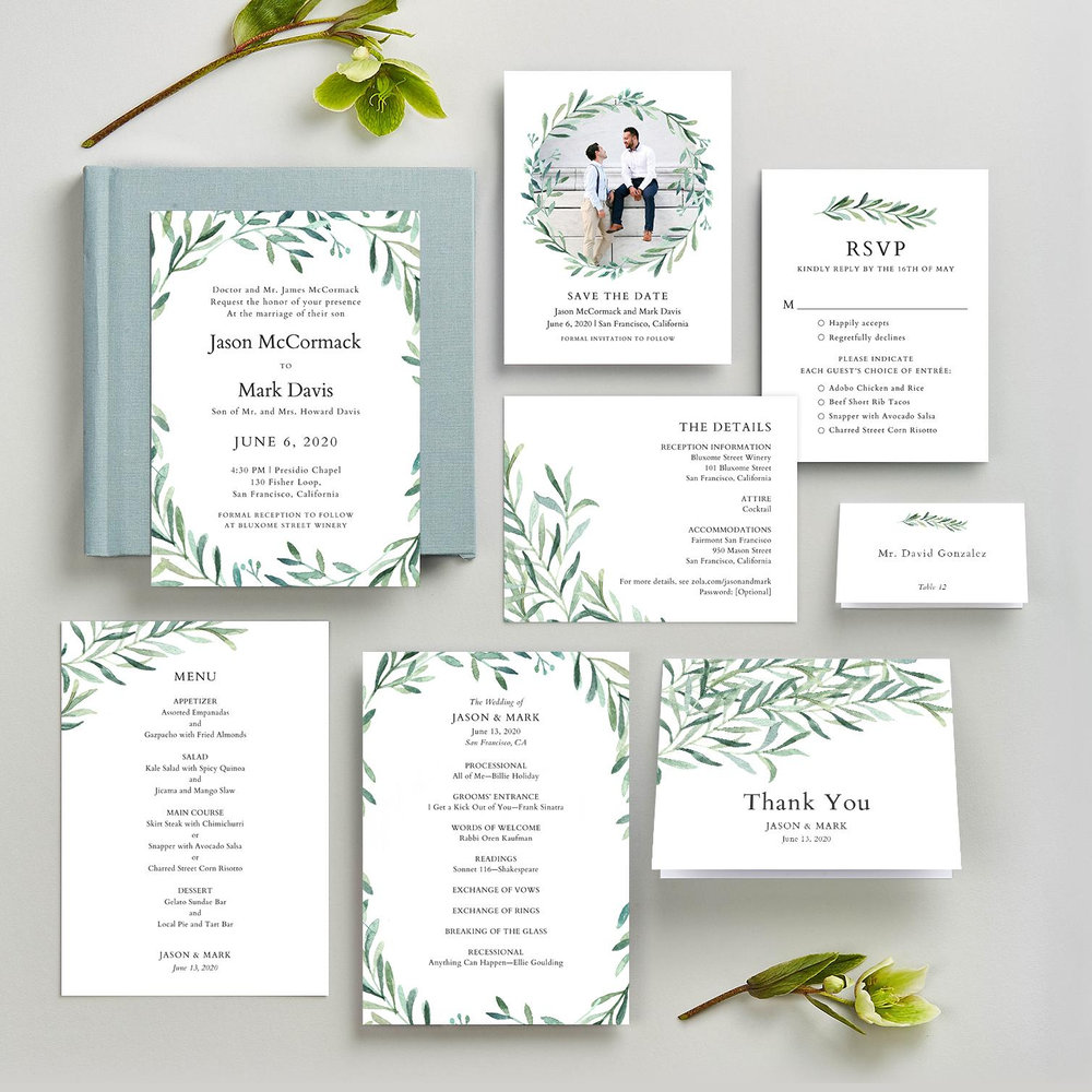 Eastwick Wreath | White | Zola Save The Dates
