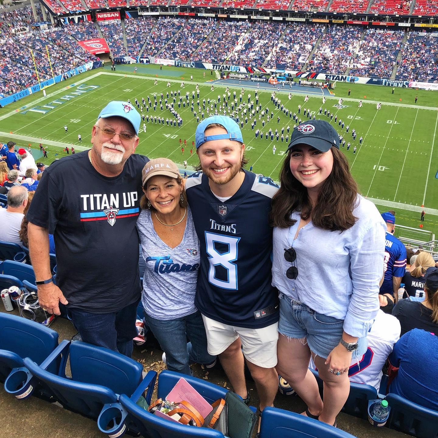 Marie's first and only NFL game - Titan Up!