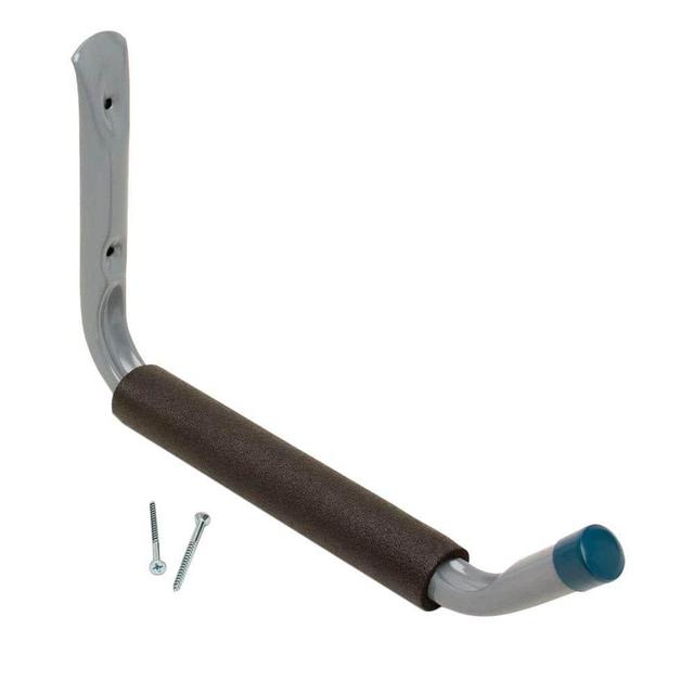 Heavy Duty Wall Mounted Steel Padded Arm Hanger in Gray 50 lbs