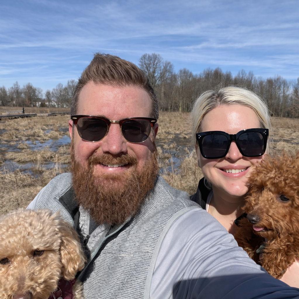 Walks with the dogs.
