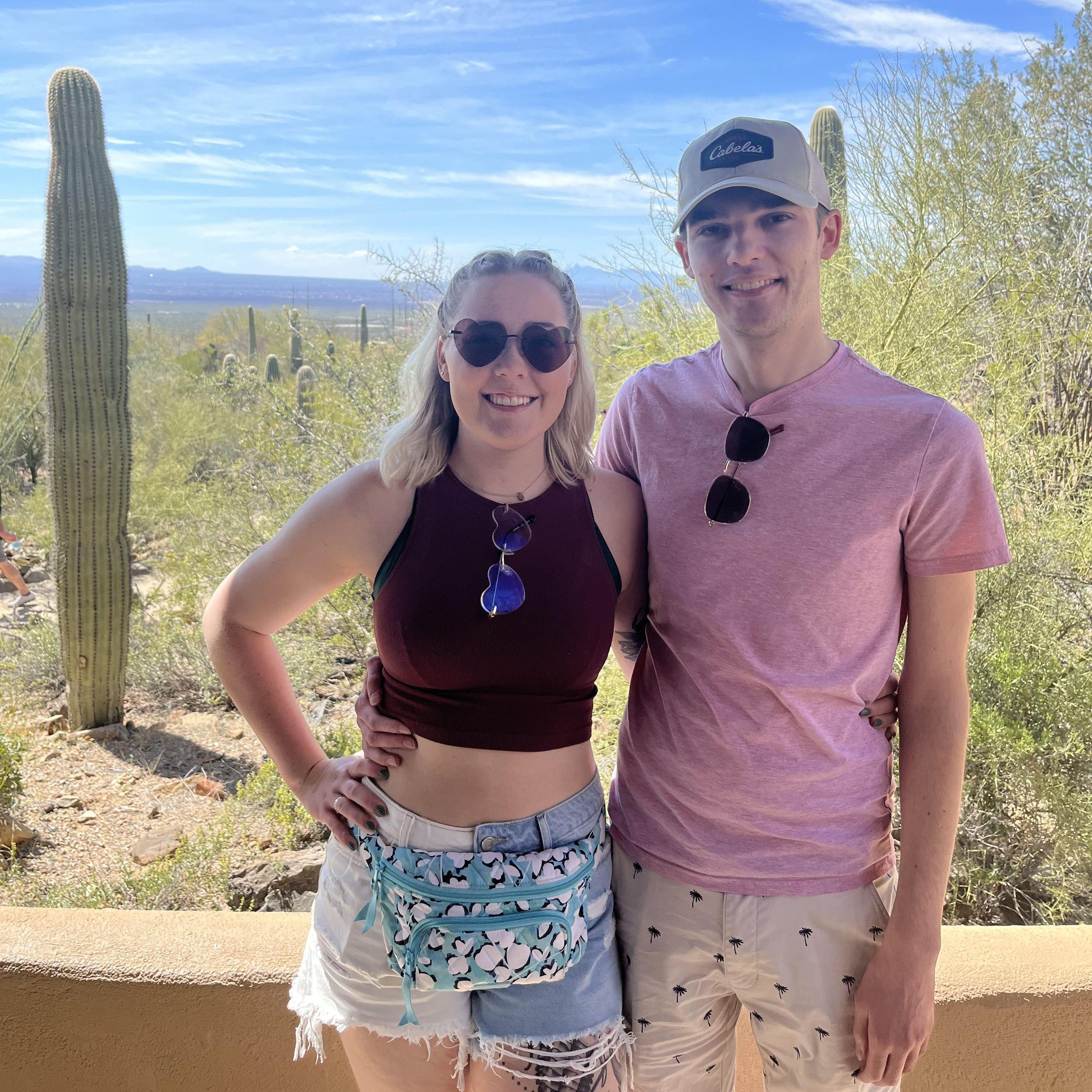 Enjoying the sunshine at the Desert Museum in Arizona