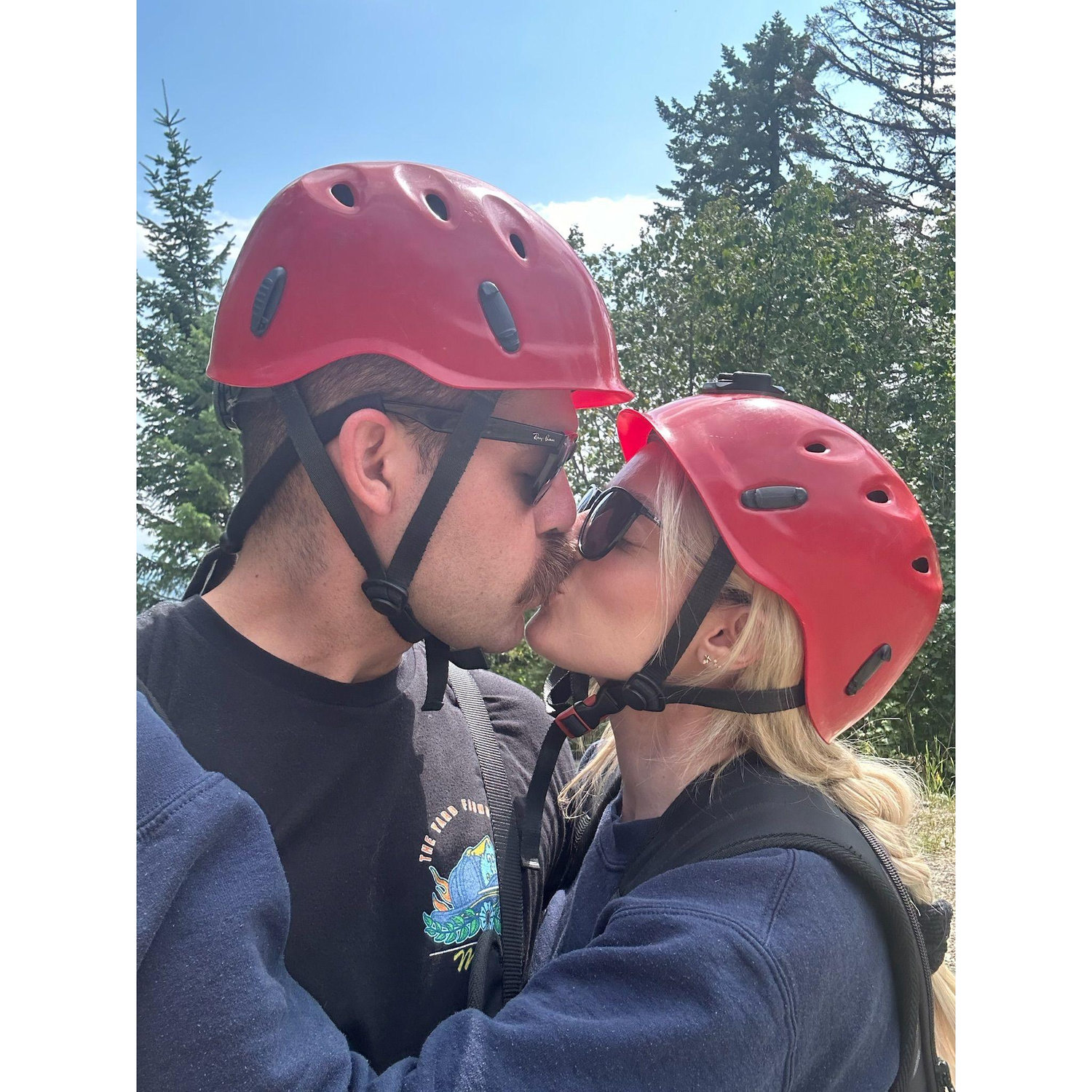 Zip lining in Montana