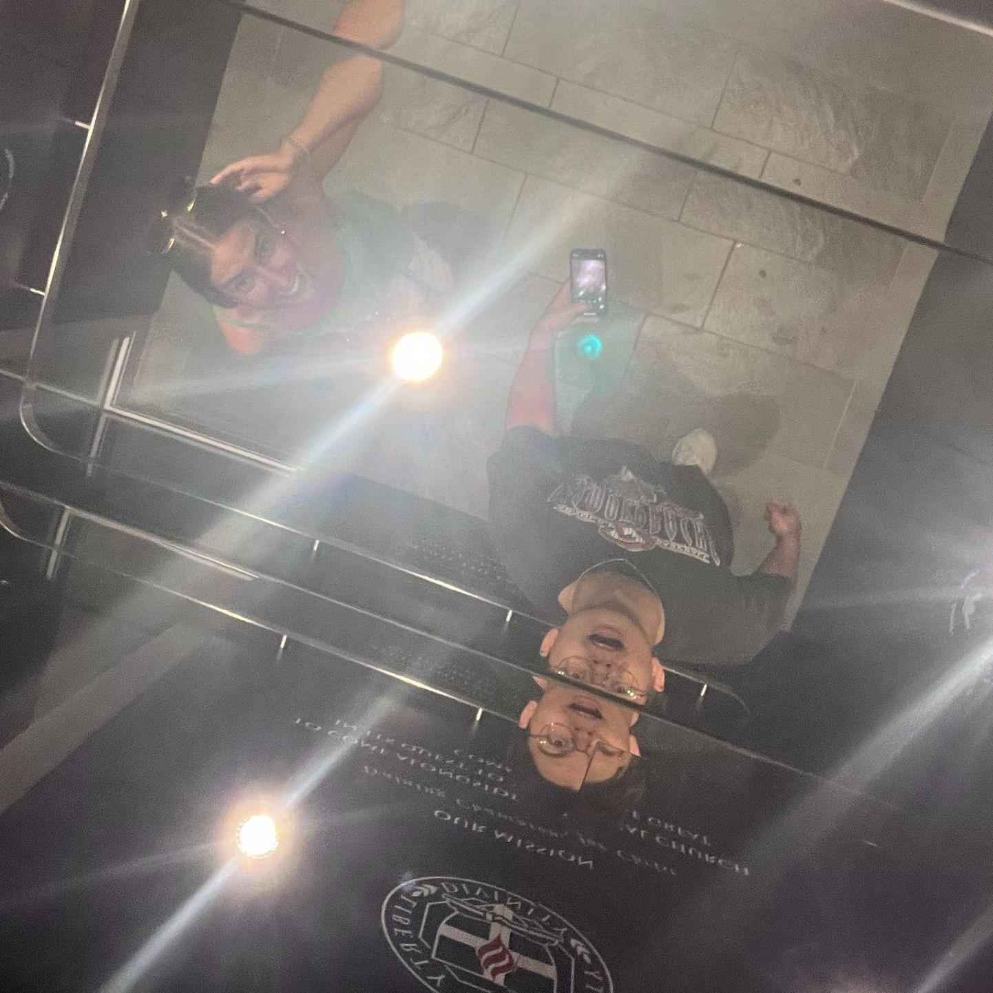 Elevator pic in the Freedom Tower while showing Ethan LU