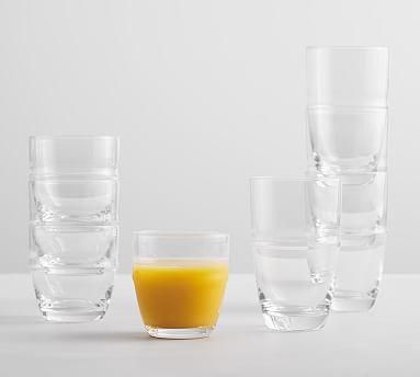 Stackable Glass Tumbler, Set of 4- Small