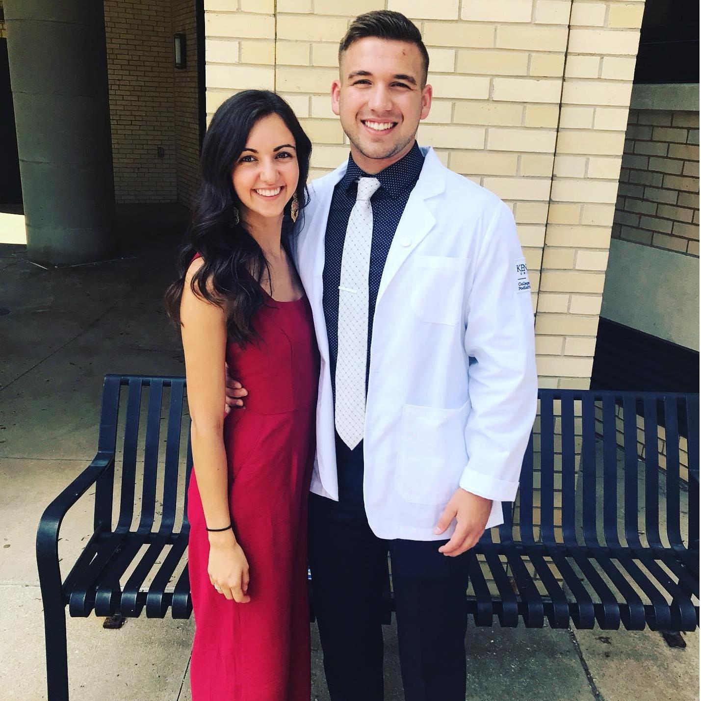 White Coat Ceremony! This couple is going places!!