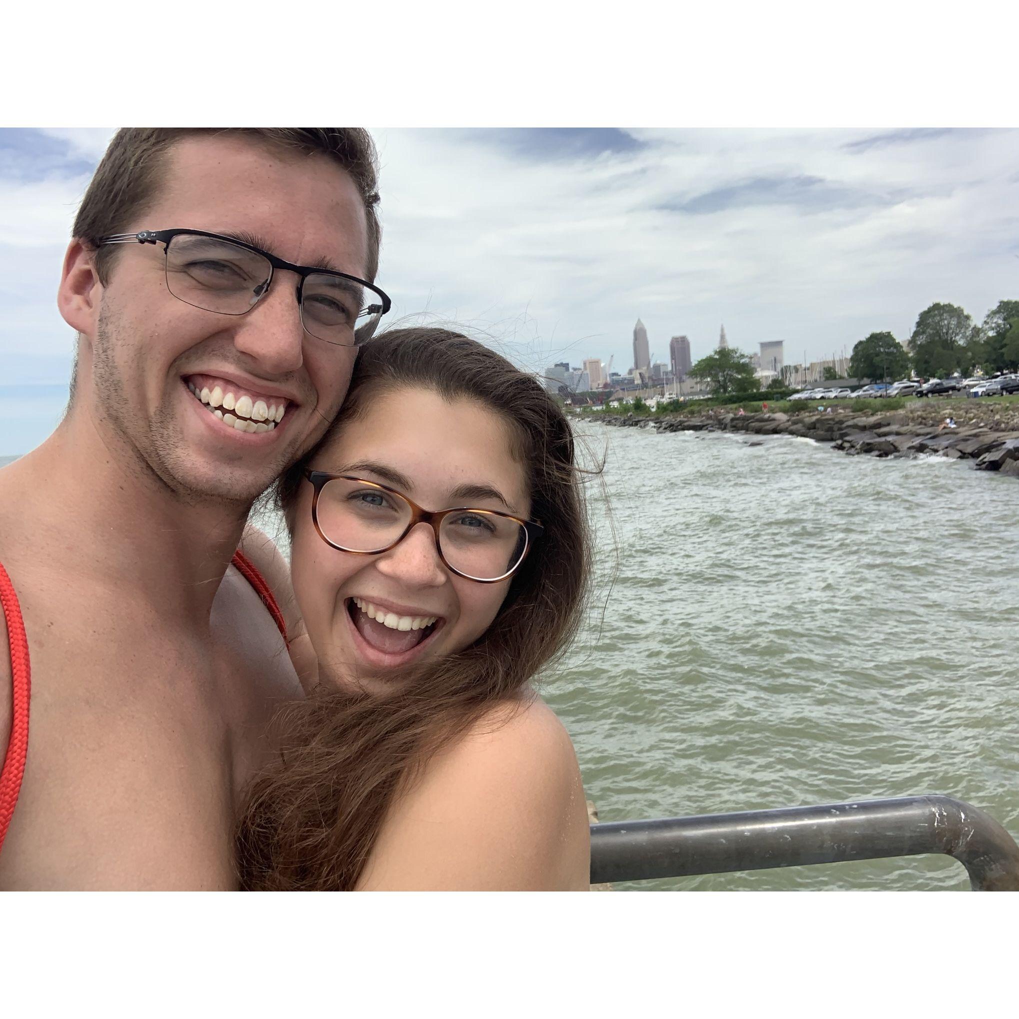 Another summer long-distance (sort-of) to pursue awesome opportunities. They spend weekends together discovering Cleveland and love it!