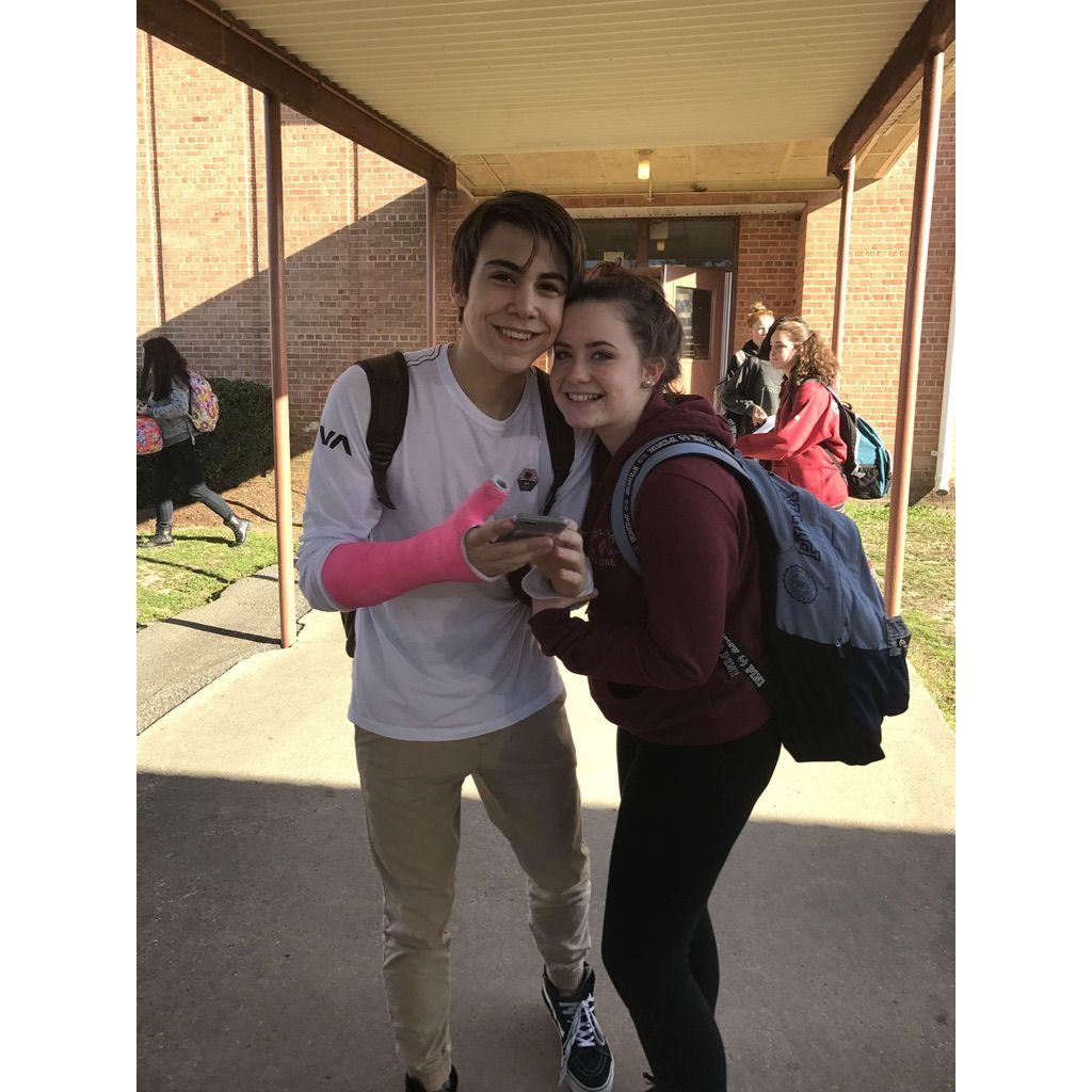He walked me to my bus everyday after school <3
