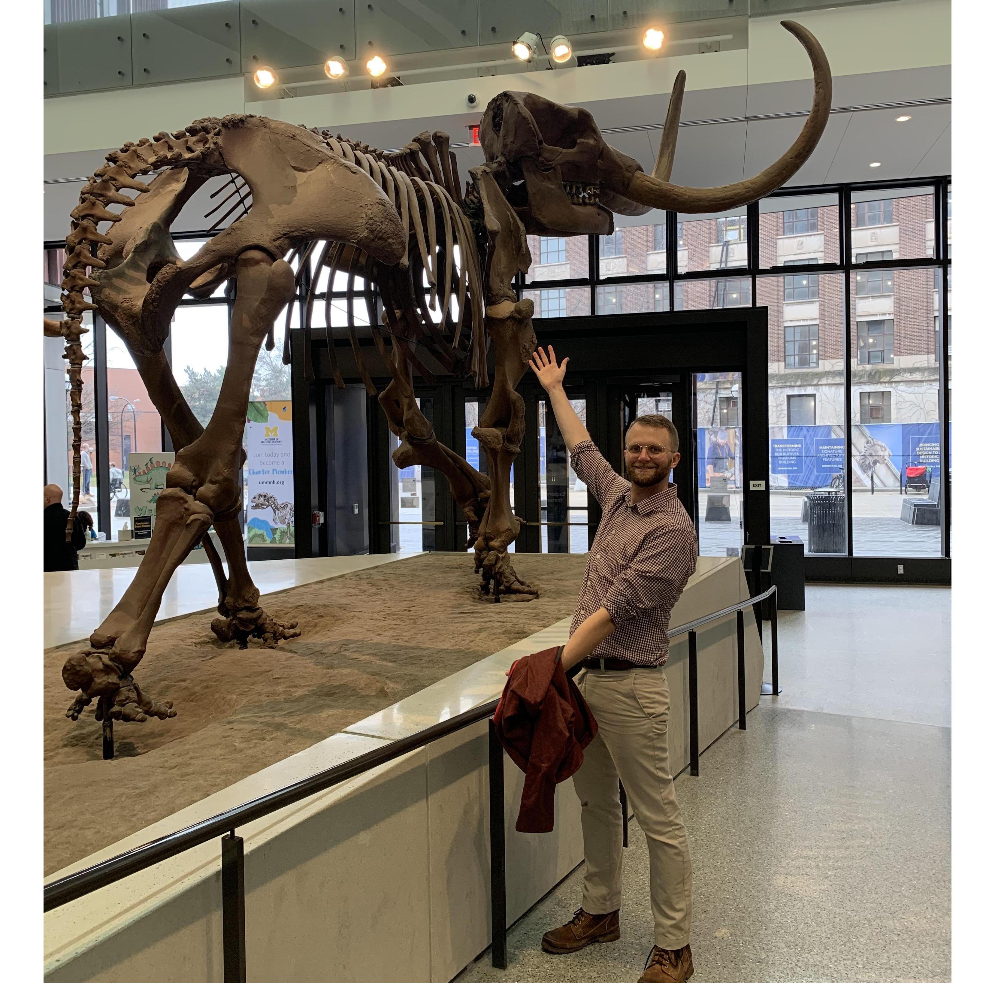 He was so nervous to propose...I had no idea and was excited about the fossils!