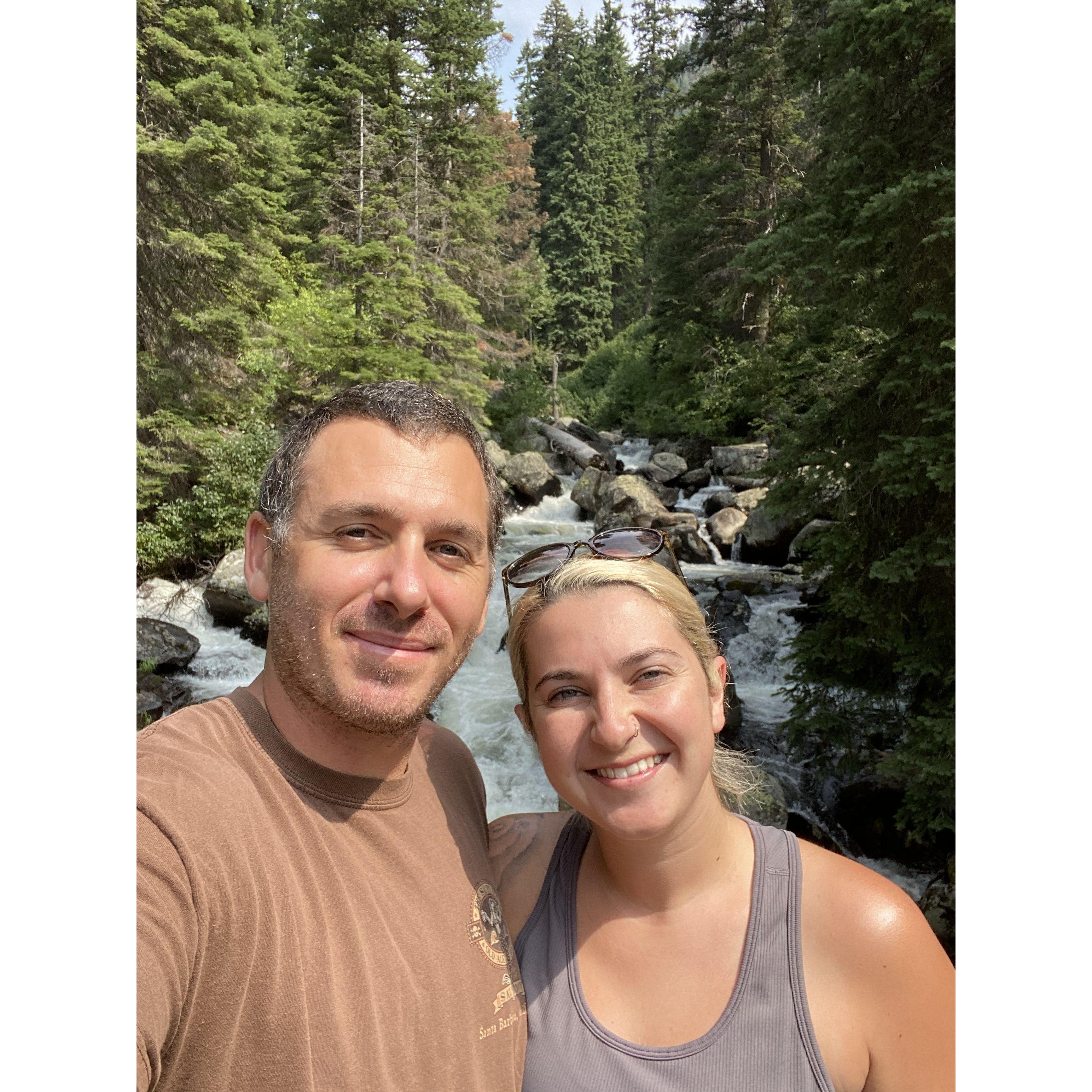 Our first vacation together to McCall, Idaho. This hike was killer, but the views were definitely worth it!
