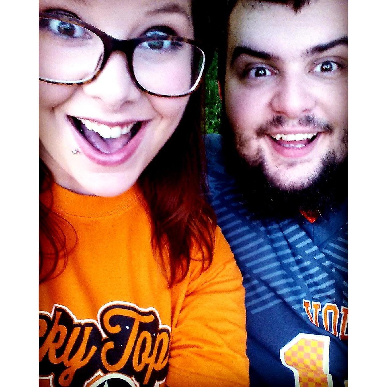 Our first Tennessee football game together
9/17/16