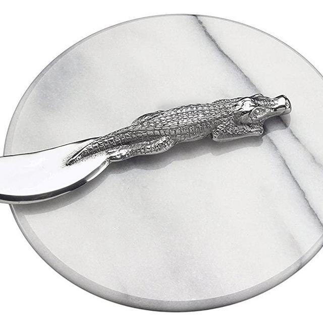 Arthur Court Designs Alligator 2-Piece Cheese Set