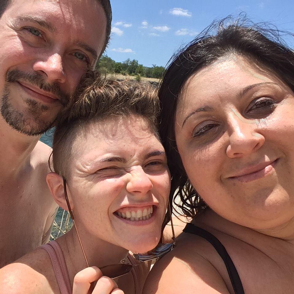 Swimming with Arty in Texas