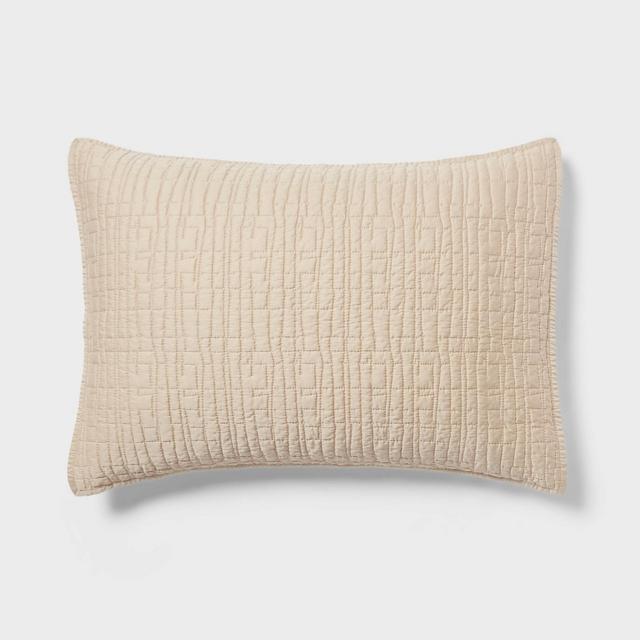 King TENCEL® Lyocell Quilt Sham Khaki - Threshold™
