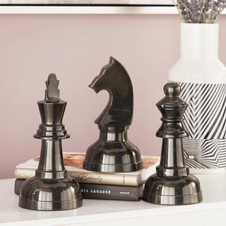 3-Piece Traditional Chess Sculpture Set