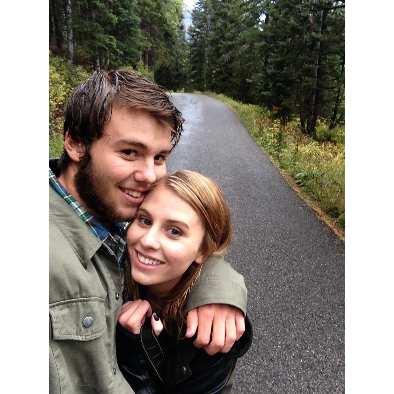 September 2014 - Our first photo together