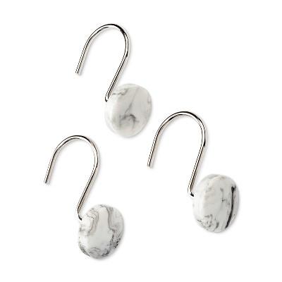 Shower Curtain Hooks White - Threshold™