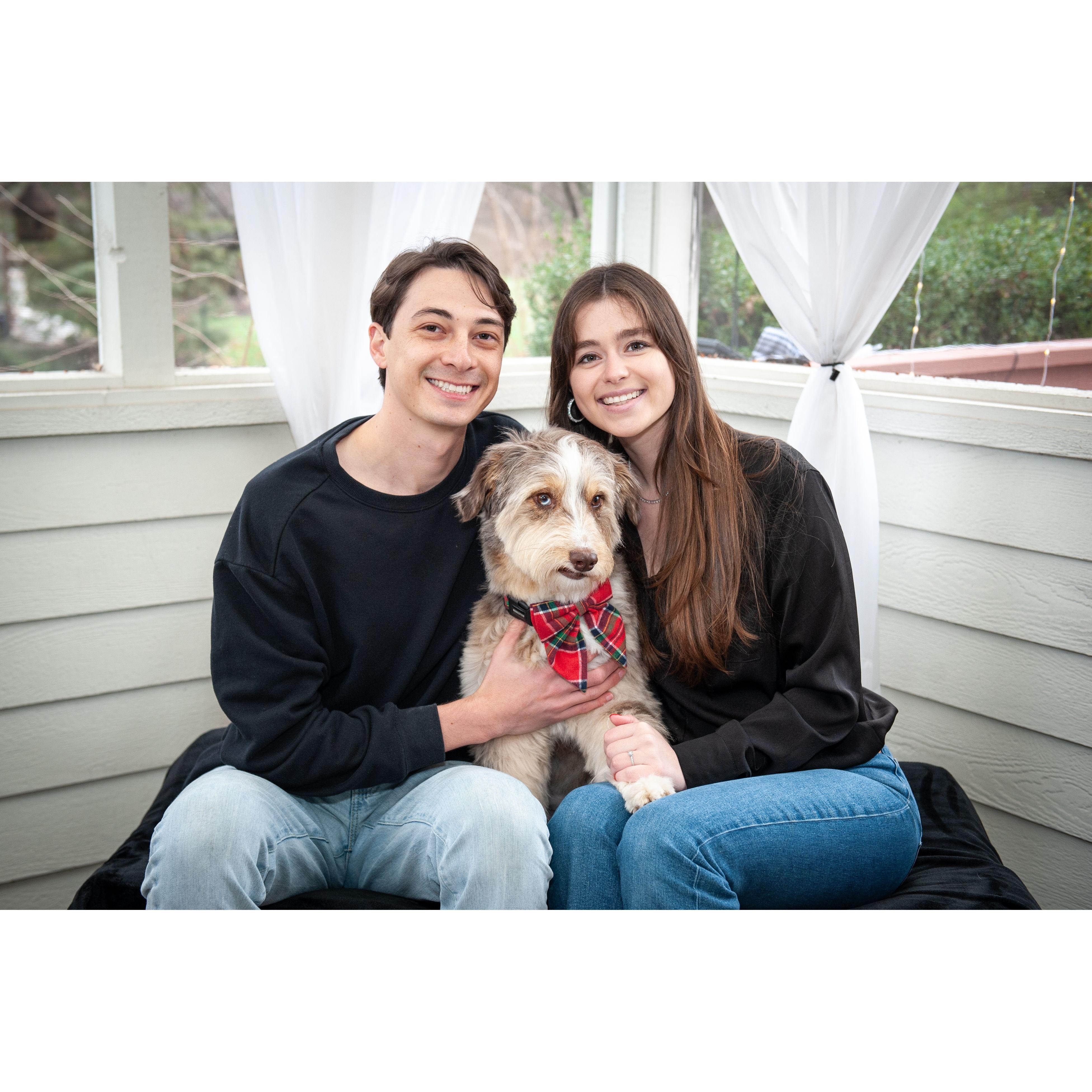 December 2023- Portrait shot after we got engaged.